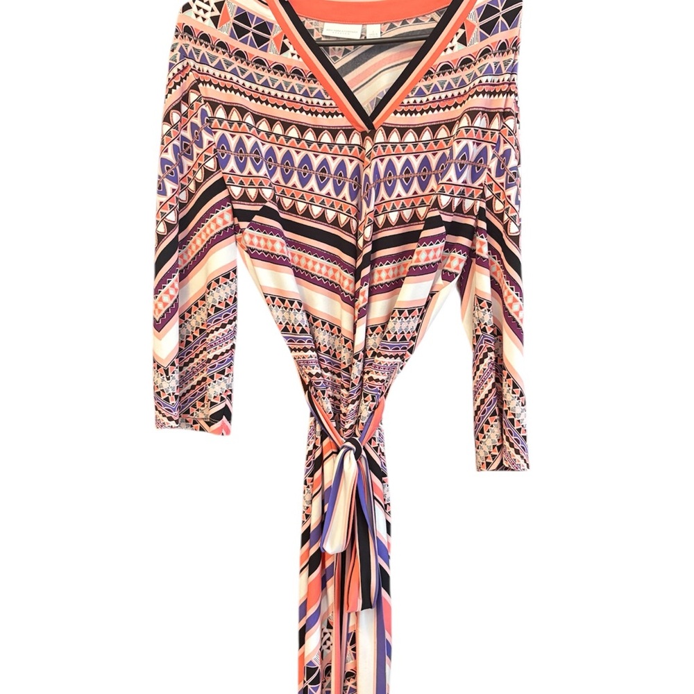 New York & Company Vibrant Long Sleeve Dress